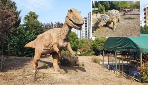 Belediyenin milyonlar harcadığı Dinozor Park çürümeye terk edildi