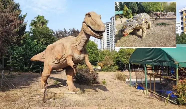 Belediyenin milyonlar harcadığı Dinozor Park çürümeye terk edildi